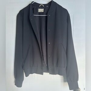 Wilfred Grey Silk Bomber
